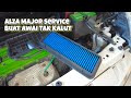 Alza Major Service persiapan awal sebelum Raya