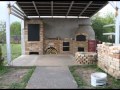 Kerti konyha építése ( wood fired oven construction hungary -censer,barbecue,cooker,oven,kettle )