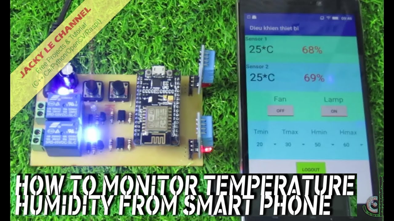 Monitor Temperature Humidity Over Android SmartPhone - YouTube