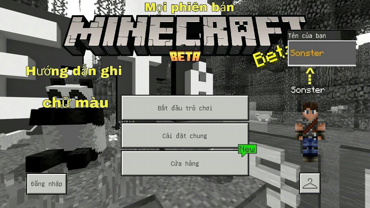 Cách Viết Chữ Màu Trong Minecraft Pe