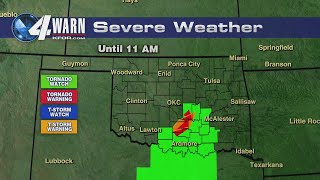 Tornado watches and warnings issued for Oklahoma