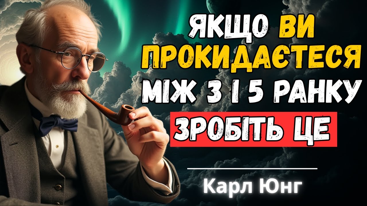 Прокидаєтеся між 3 і 5 ранку? Зробіть ці речі  |  Карл Юнг