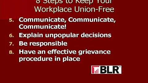 How To Keep Your Workplace Union Free