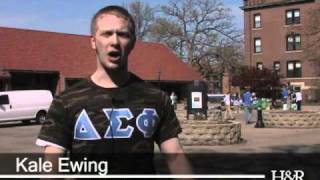 Delta Sigma Phi podium stand