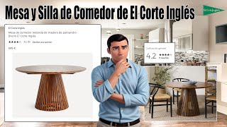 Mesa y Silla de Comedor de El Corte Ingles Estilo y Comodidad con Madera de Pali