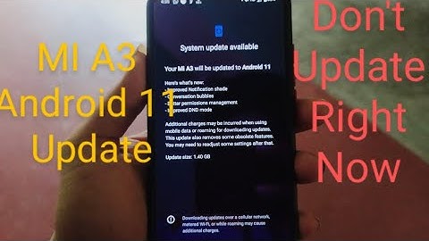 MI A3 🔥 arrived Android 11 😱❤️🔥 But Don