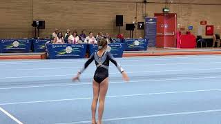 Fireball floor routine including my full twist, change leg and more! Gymnastics rules!