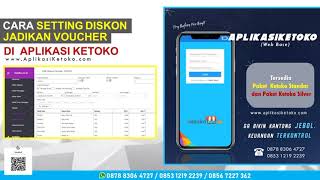 Cara Setting Diskon Jadikan Voucher di Aplikasi Ketoko screenshot 1
