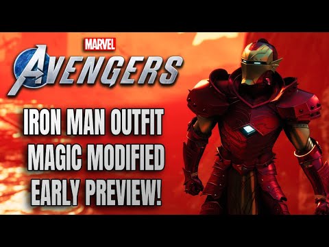 Marvel's Avengers - Iron Man Magic Modified Comic Book Outfit IN GAME EARLY PREVIEW Marketplace!