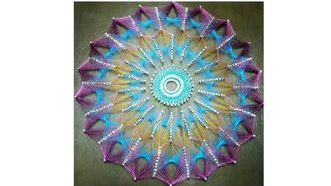 How to make a String art- tutorial.               Dont miss end ( 40×40cm )