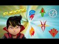 Boboiboy Fusion for Lightning Element (Boboiboy Galaxy Musim 2 Fan Art) Logos + Weapons