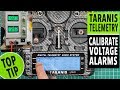 Taranis X9D telemetry - calibrating low voltage alarms and warnings tutorial