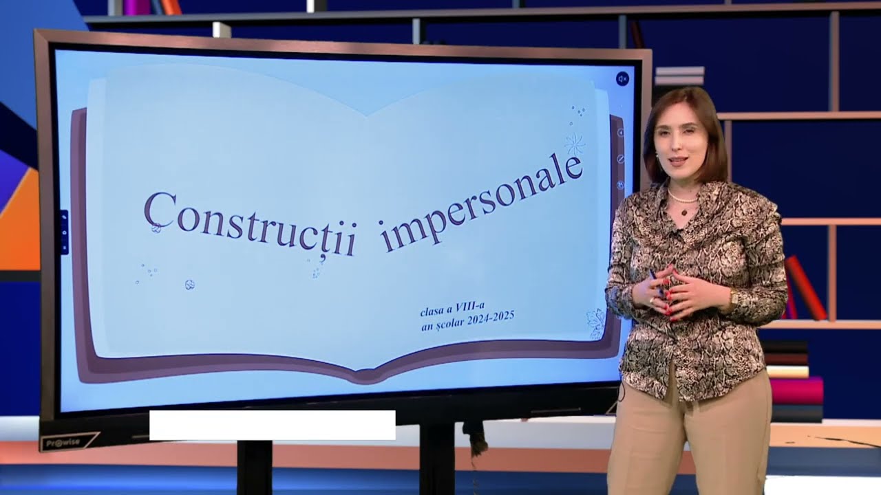 TeleŞcoala: Limba şi literatura română clasa a VIII-a – Construcţii impersonale (@TVR2)