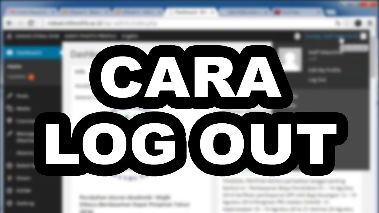 Cara Logout Website SIAKAD STIKesDHB 