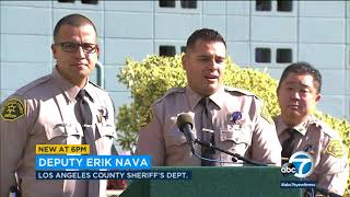 Download lagu 2 LASD deputies reunite with toddler whose life they helped save I ABC7