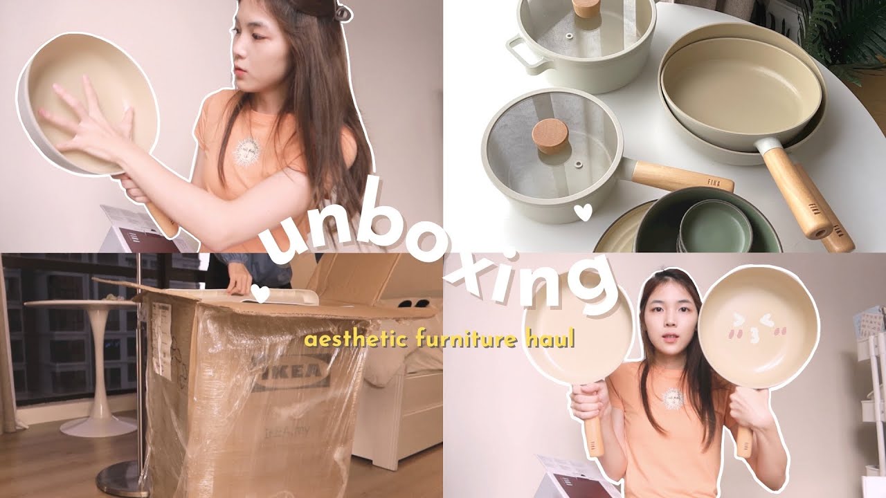 我的房间改造☁️ ✨  | Ikea 高颜值家具开箱｜ 韩国fika厨具开箱   ｜shopee 北欧碗碟