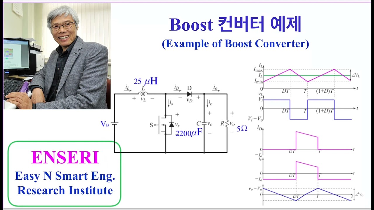 Boost 컨버터 예제풀이로 이해하자! 전력전자 3.9