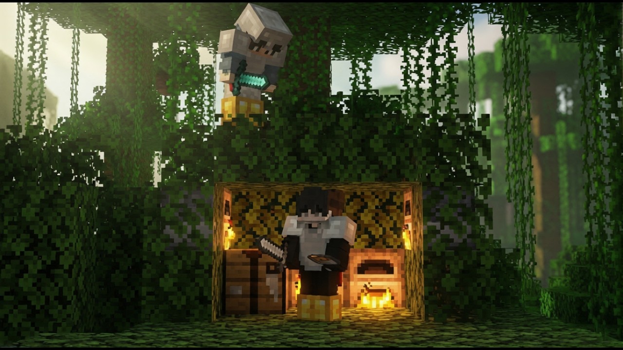 ماين كرافت سبيدرنر ضد صياد...(النهائي)