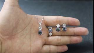 Bộ trang sức bạc đá CZ PSS0979 Eropi jewelry