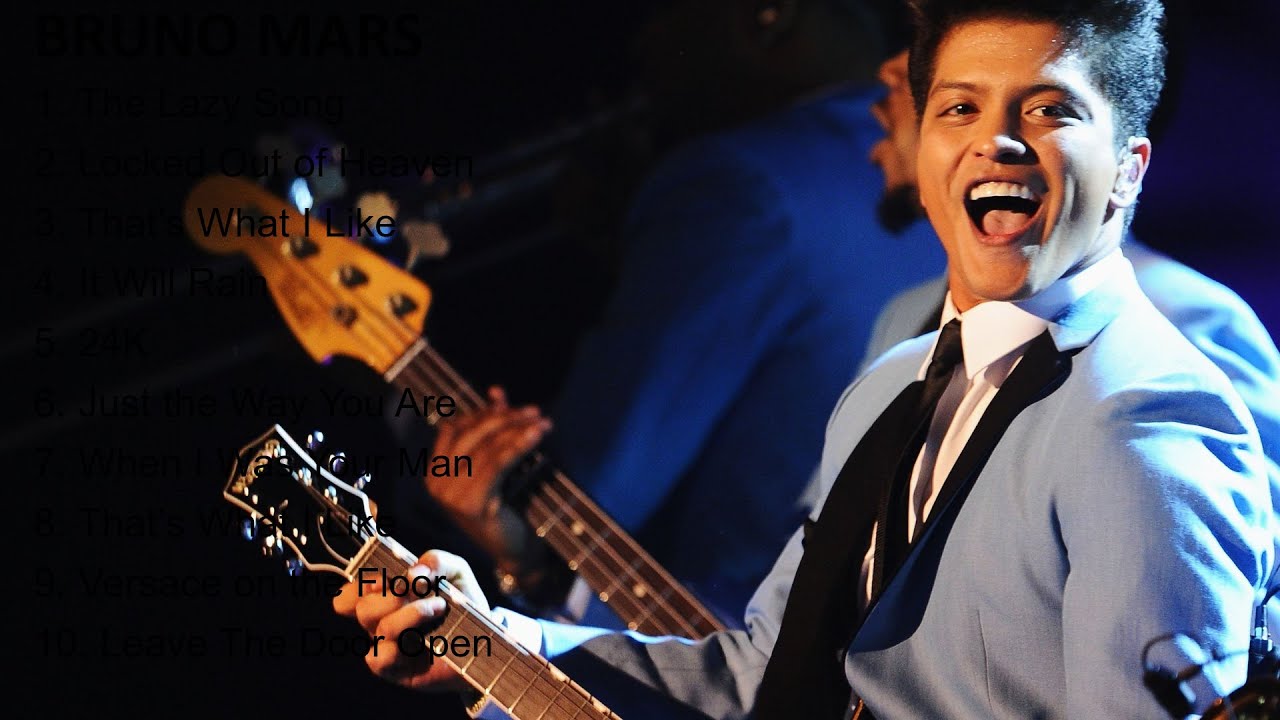 Bruno Mars Greatest Hits Songs of All Time Music Mix Playlist YouTube