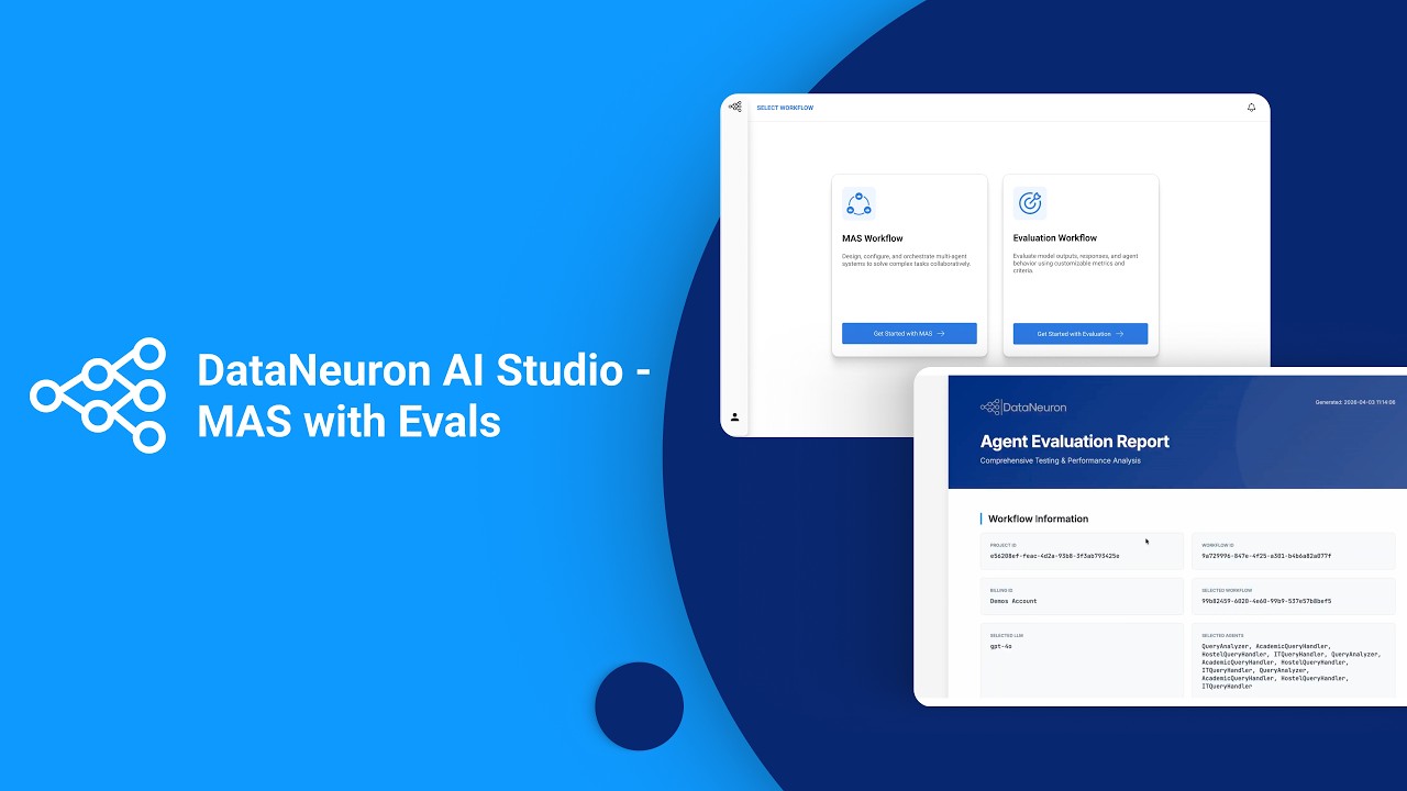 DataNeuron AI Studio - Multi Agentic System with Evals - YouTube
