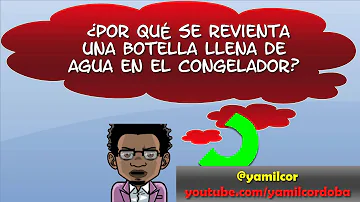 ¿Por qué no debemos congelar el agua en una botella de cristal?