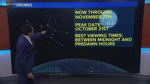 The Orionid meteor shower peaks this weekend