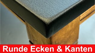 Klinger-Folien.de | Küchenfront mit runden Ecken und Kanten bekleben Anleitung 45% Schneidetechnik
