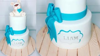 Cake decorating tutorials | how to make a  BABY SHOWER CAKE | Sugarella Sweets