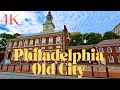 Old City Philadelphia Walking Tour in 4K (Betsy Ross House, Independence Hall)
