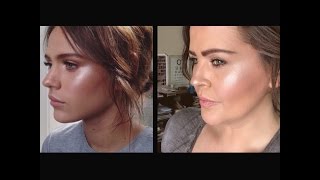 Recreating killer highlight &amp; plum-toned contour.