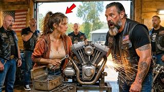 Hells Angels Mocked a Homeless Girl Fixing Their Bike Until She Shocked Them All