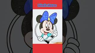 Minnie Mouse Coloring pages for Kids, Toddlers #kidspainting #drawing #coloringpages