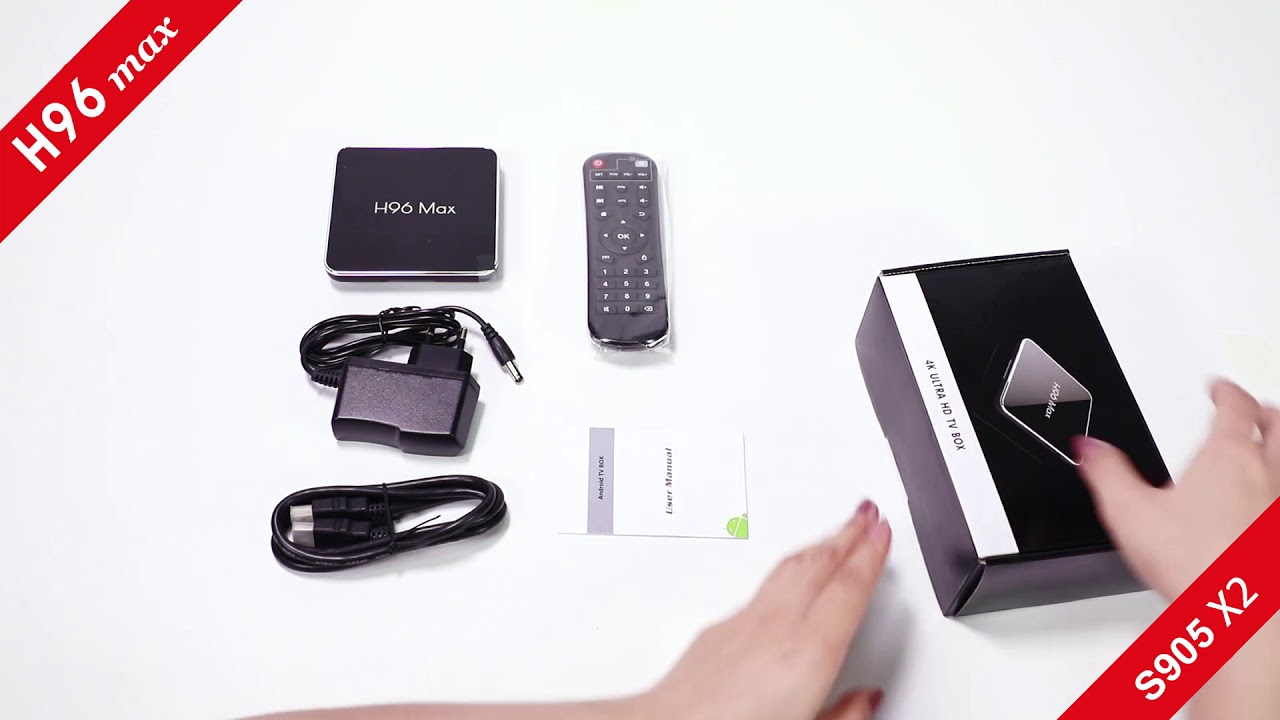 Android 8.1 H96 MAX X2 smart tv box for details display