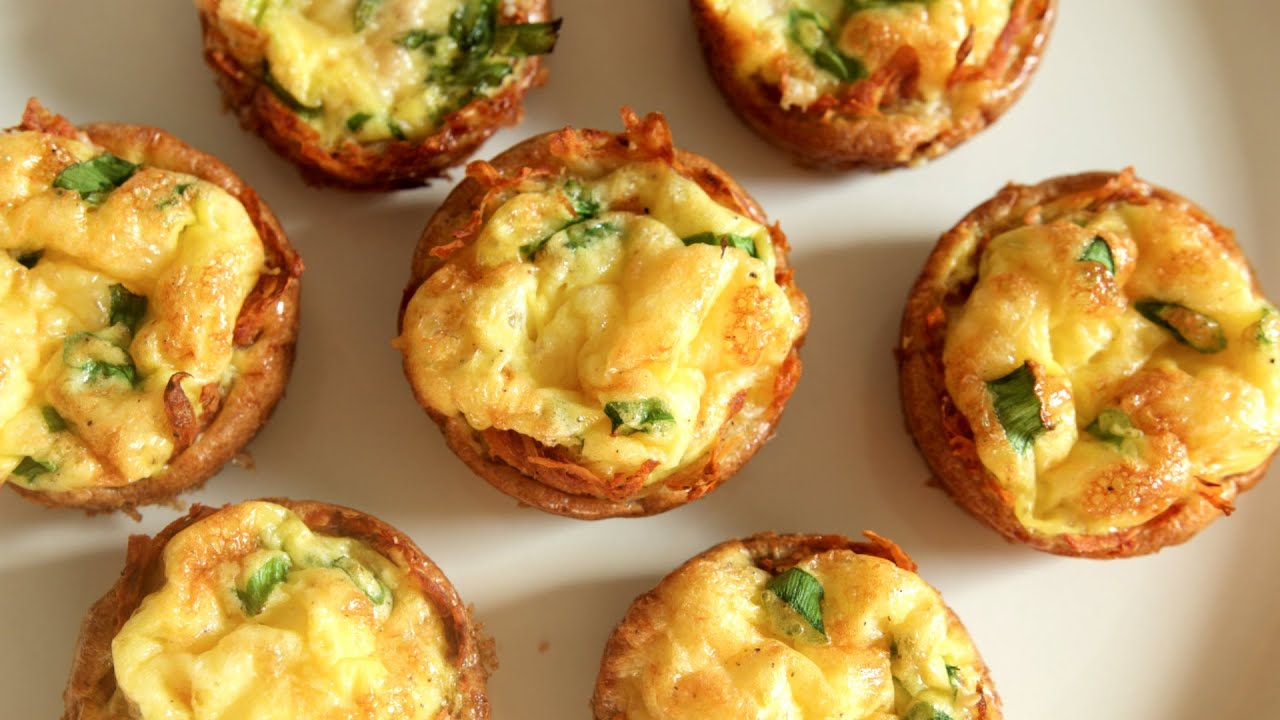 Mini Ham & Cheese Quiches (Easter Recipe) | Just Eat Life - YouTube