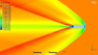 Famous ✅💯✅ Ansys Fluent Project # 14 : CFD Analysis of 2D Bullet - Projectile | Steady Supersonic Flow Net Worth