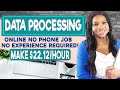 NO EXPERIENCE REQUIRED! ⬆️$22.12 PER HOUR TO PROCESS DATA ONLINE! NO PHONE NEEDED!