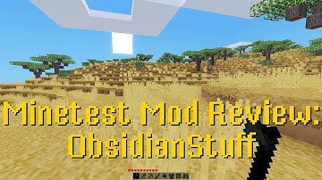 Minetest Mod Review: ObsidianStuff