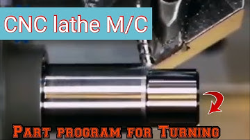 ME304 Part program for turning operation in CNC lathe M/C(in hindi) by रामविलाश सिंह