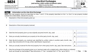 IRS Form 8824 walkthrough (LikeKind Exchanges)