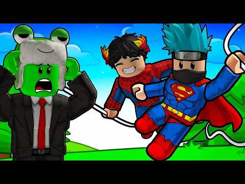 Roblox: We tried becoming superheroes with @OtakuG and @CalDonArabic!