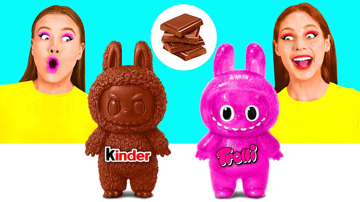 Bubble Gum vs Chocolate Food Challenge | Food Battle by BaRaFun Gold Challenge