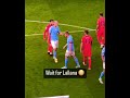 Lallana messing with Haaland