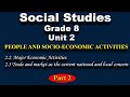 Social Studies Grade 8 Unit 2 Part 2 Major Economic Activities Social Studies Grade 8 Unit 2 Part 2 Major Economic Activities