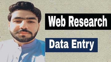 Web Research | Data Entry | Internet Research Skills