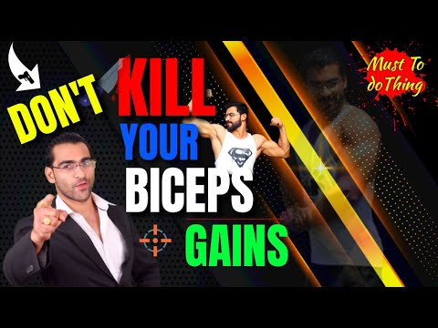 Don't kill your biceps gains || Do this (instant results)