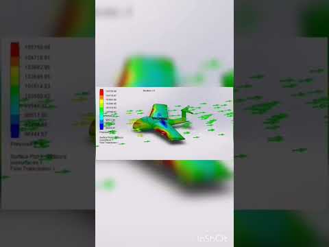 Solidworks Flow Simulation Airplane /#solidworks #flowsimulation #airplane #aircraft