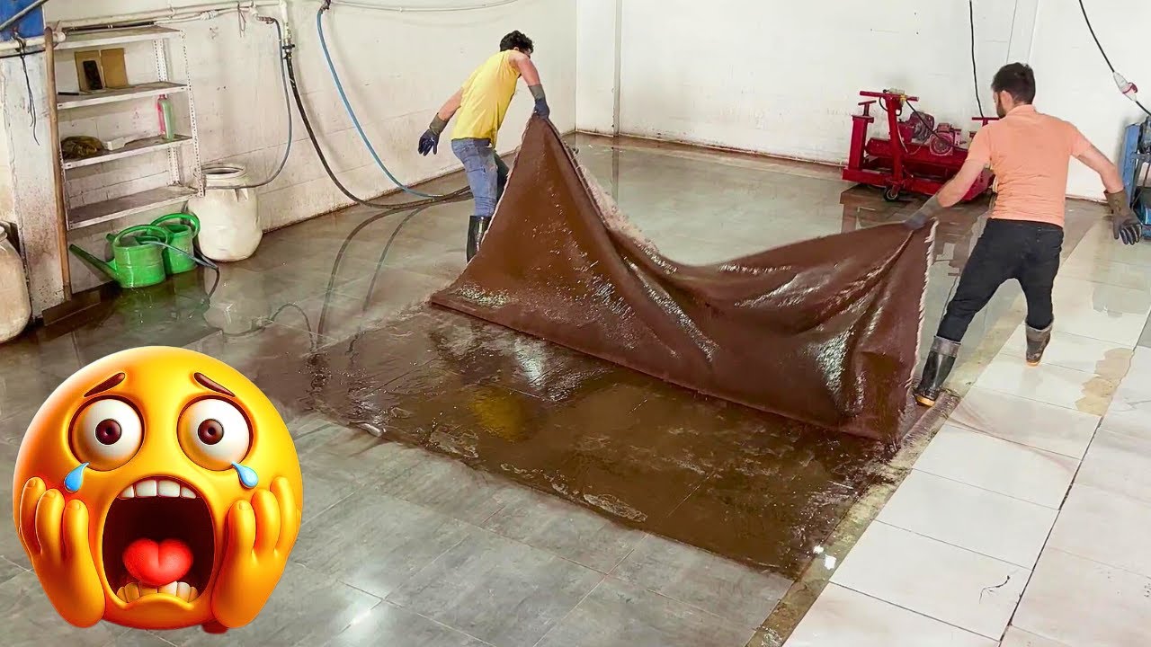 Никто не верил, что этот грязный ковер можно спасти... пока мы не раскрыли его скрытую красоту