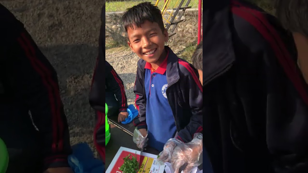 Practicing of the chatpate, panipuri and salad by students.HM in fast🤣