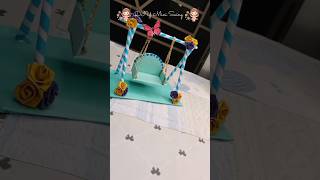 💞 Mini Paper Swing DIY #short#diy #art #sahanasart #papercraft